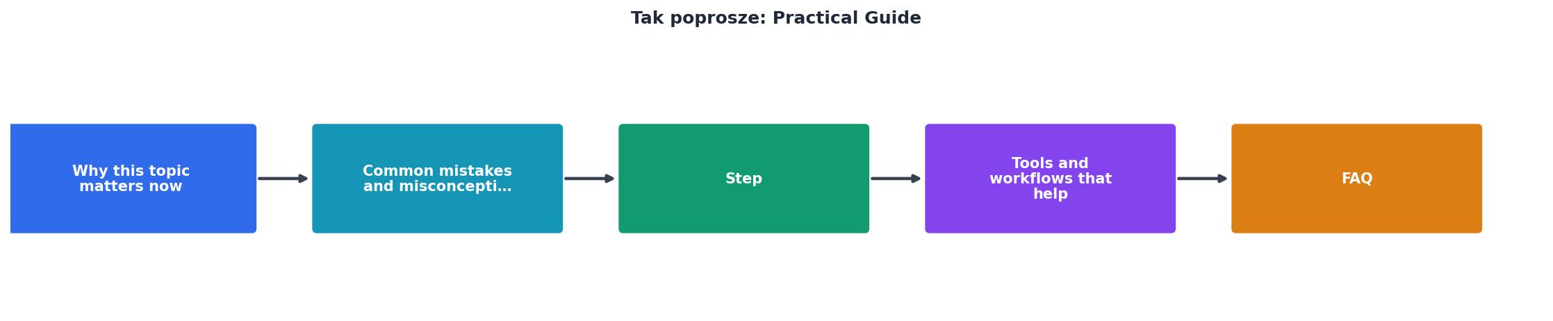Tak poprosze: Practical Guide process